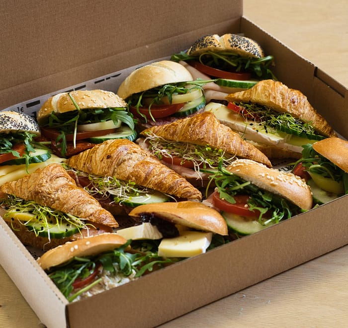 Szendvics válogatás rendelés Budapesten – vegyes mini szendvics box